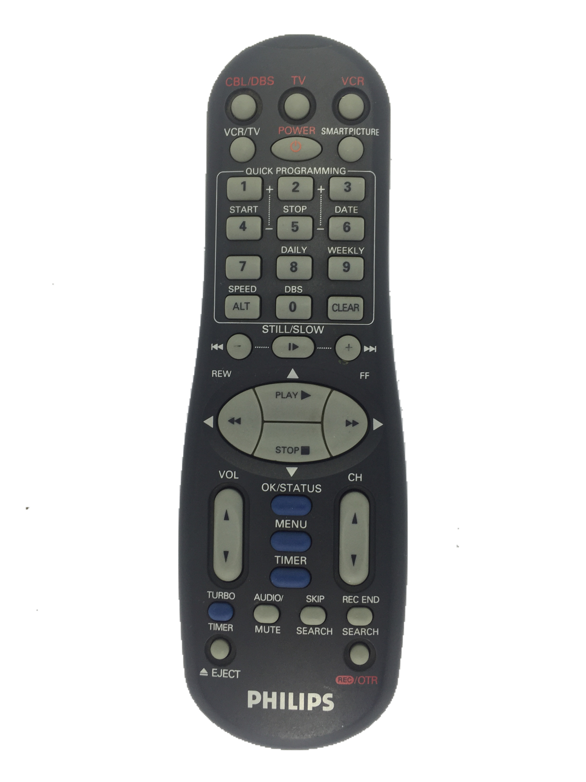 Controle remoto vídeo k7 Philips Original