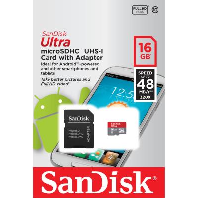 Cartão de memória 16 GB SanDisk Ultra 
