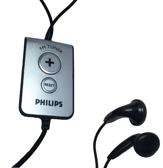 Fone de ouvido Philips com rádio FM AE-500 Preto