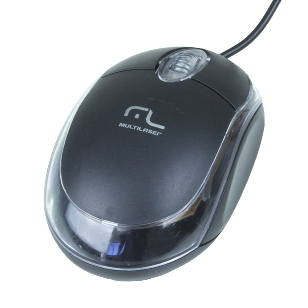 Mouse óptico USB Classic Multilaser preto