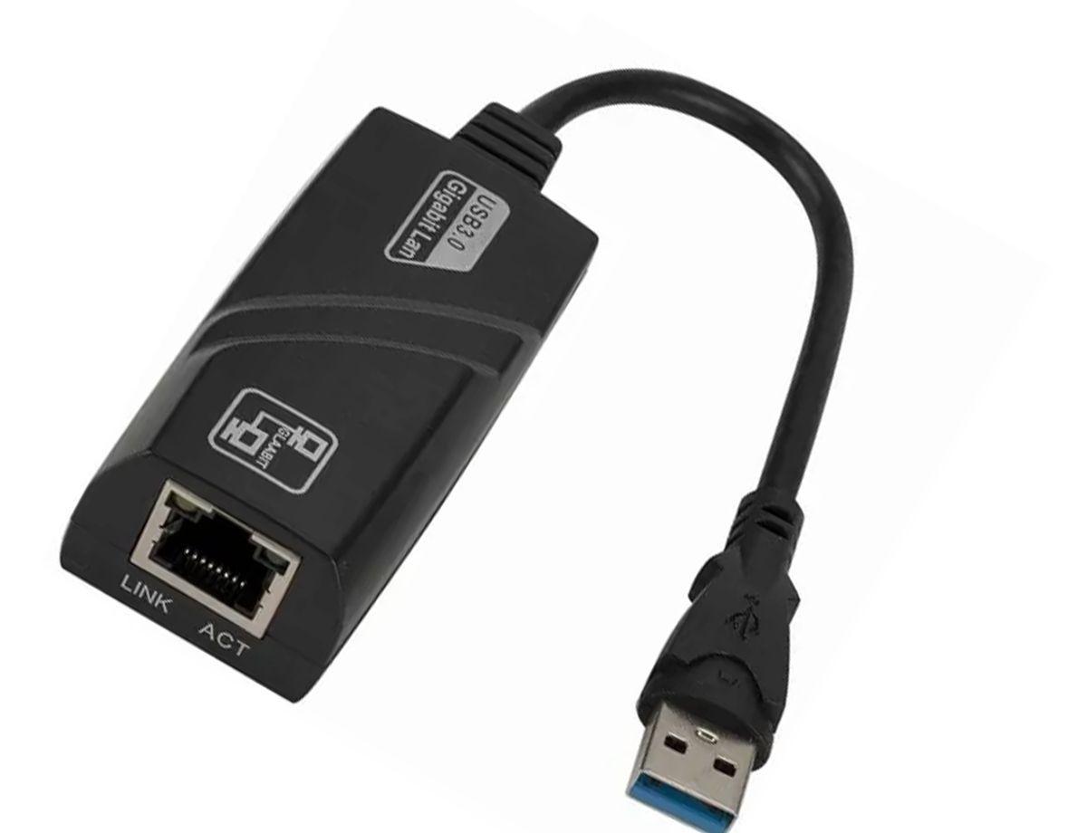 Adaptador USB 3.0 para Ethernet, sem driver 10/100/1000 Mbps rede RJ45 LAN adaptador Gigabit Ethernet com fio para Windows 10, 8.1, 7, XP, Linux, Mac OS, Chrome OS